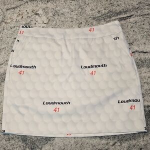Loudmouth White Mini Pencil Skort Casual